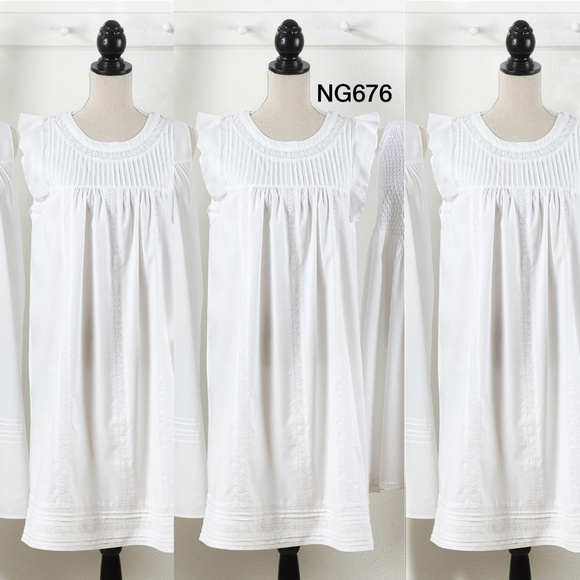 white cotton nightgown